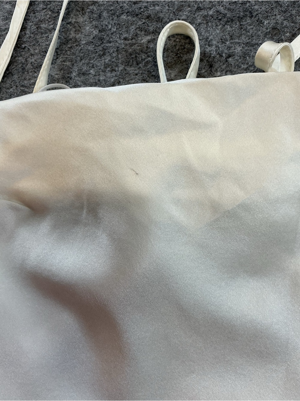 Amanda Uprichard Ivory Silk Midi Dress with Side Ruching and Slit Size S - Picture 5 of 7